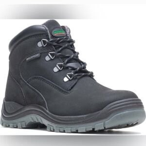 Hytest Leather Knox Station Safety Steel Toe Non Slip Work Boots Sz 11 W
